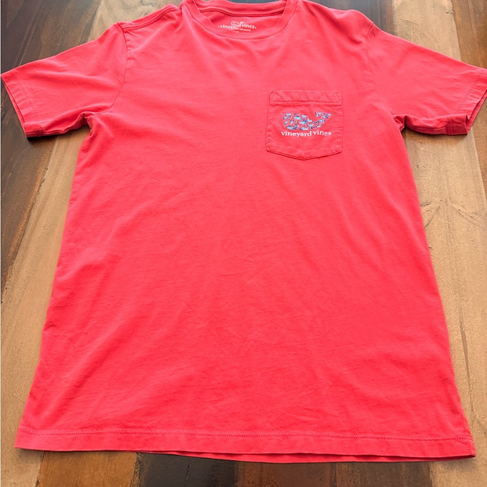 Vineyard Vines Red Short Sleeve Tee
